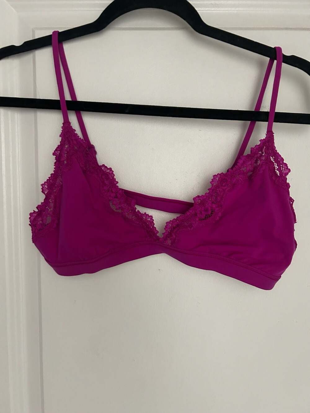 Skims Fits Everybody Lace Triangle Bralette Lollipop XL